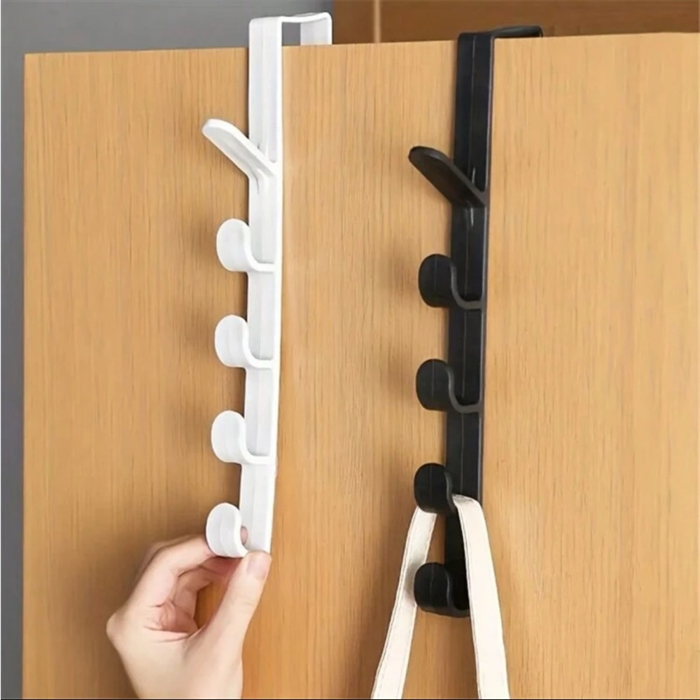 NIB white plastic door hanger only color white